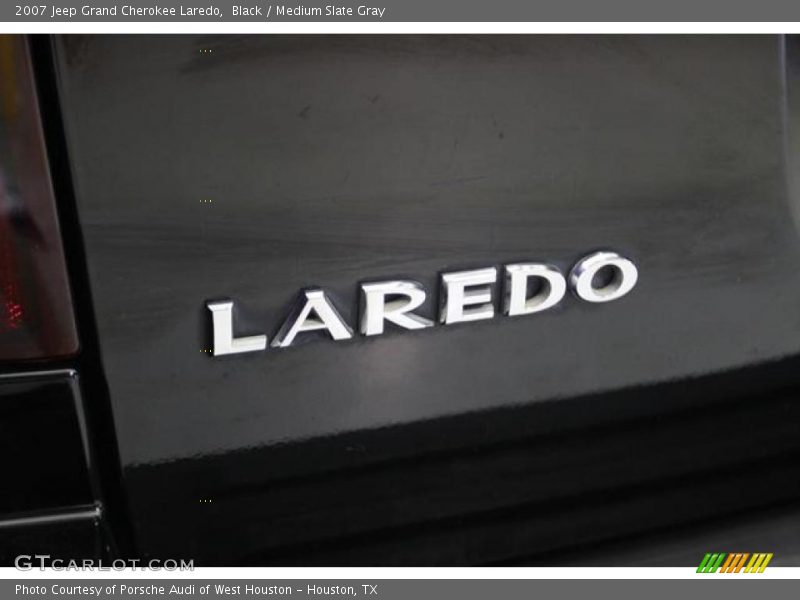 Black / Medium Slate Gray 2007 Jeep Grand Cherokee Laredo