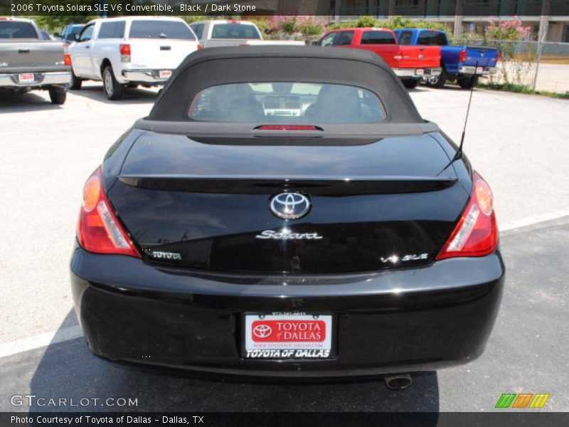 Black / Dark Stone 2006 Toyota Solara SLE V6 Convertible