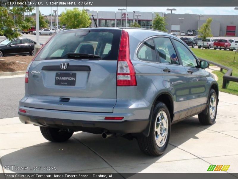 Glacier Blue Metallic / Gray 2010 Honda CR-V LX