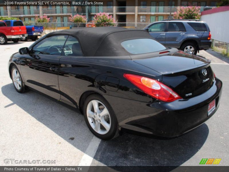 Black / Dark Stone 2006 Toyota Solara SLE V6 Convertible