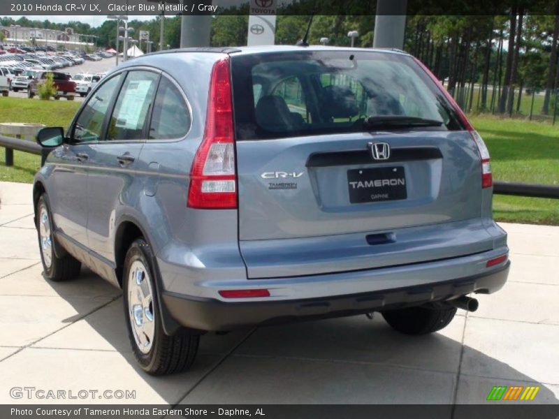 Glacier Blue Metallic / Gray 2010 Honda CR-V LX