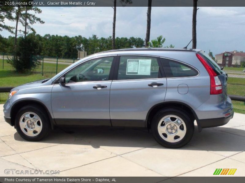 Glacier Blue Metallic / Gray 2010 Honda CR-V LX