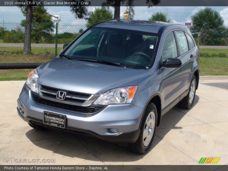 Glacier Blue Metallic / Gray 2010 Honda CR-V LX