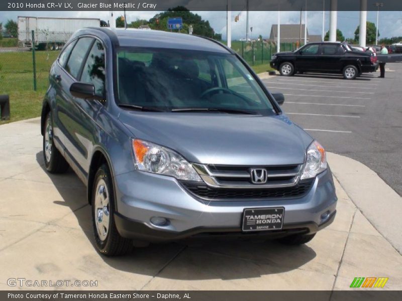 Glacier Blue Metallic / Gray 2010 Honda CR-V LX
