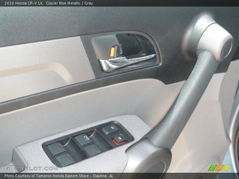 Glacier Blue Metallic / Gray 2010 Honda CR-V LX