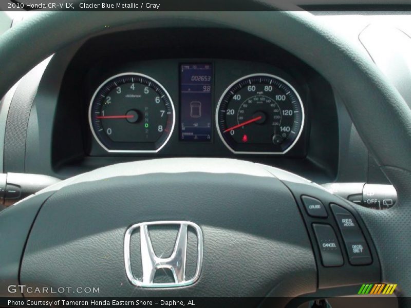 Glacier Blue Metallic / Gray 2010 Honda CR-V LX