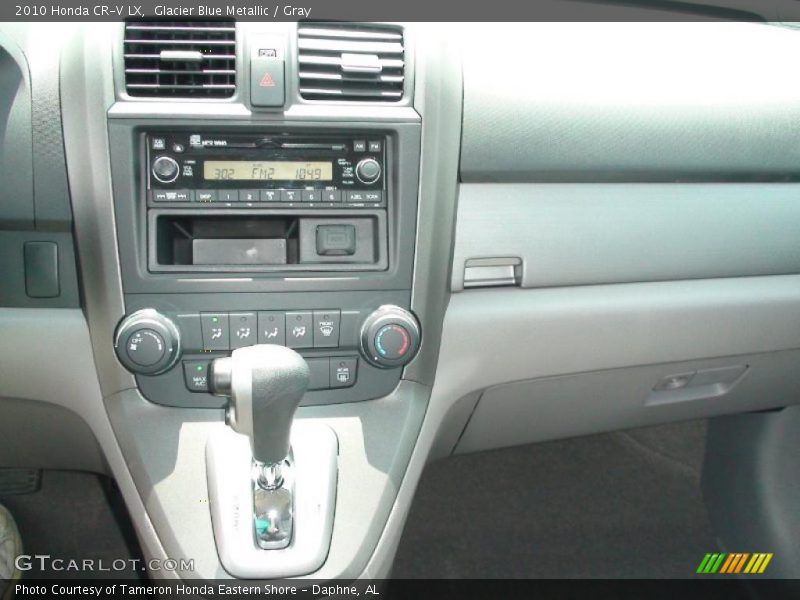 Glacier Blue Metallic / Gray 2010 Honda CR-V LX