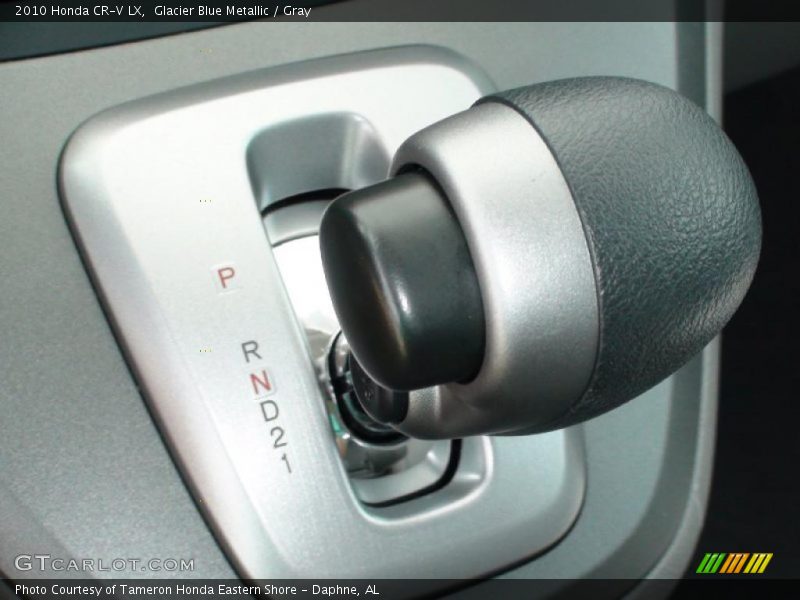 Glacier Blue Metallic / Gray 2010 Honda CR-V LX