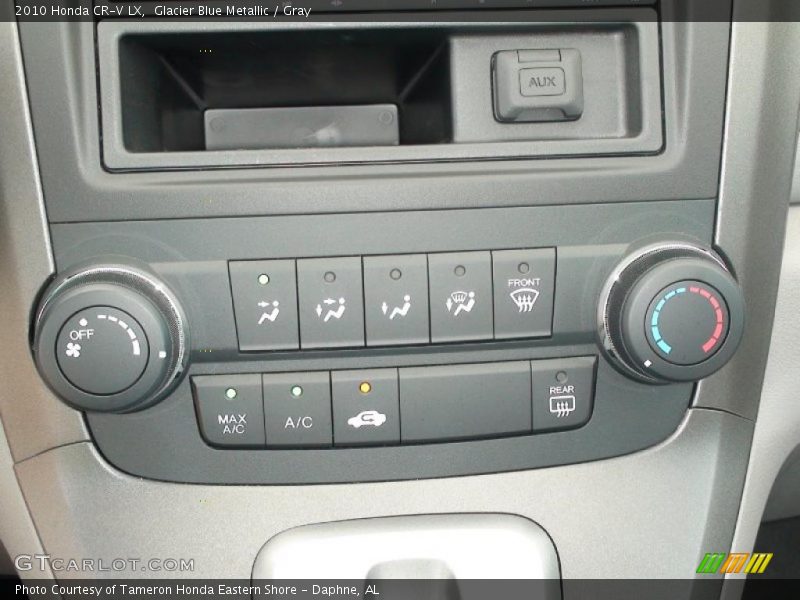 Glacier Blue Metallic / Gray 2010 Honda CR-V LX