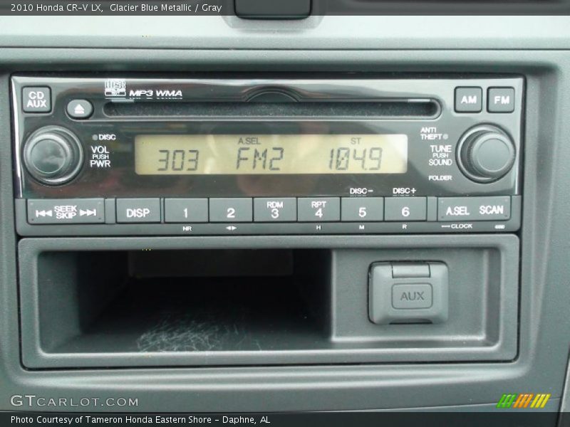 Glacier Blue Metallic / Gray 2010 Honda CR-V LX