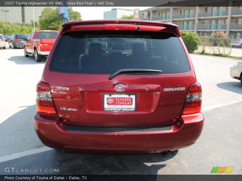 Salsa Red Pearl / Ash Gray 2007 Toyota Highlander V6 4WD