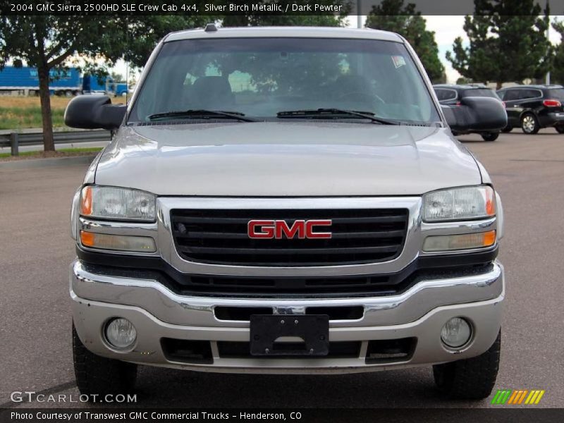 Silver Birch Metallic / Dark Pewter 2004 GMC Sierra 2500HD SLE Crew Cab 4x4