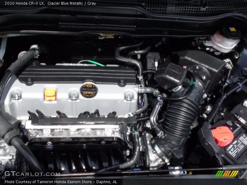 Glacier Blue Metallic / Gray 2010 Honda CR-V LX