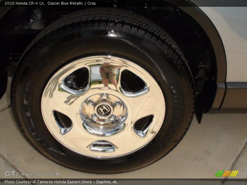 Glacier Blue Metallic / Gray 2010 Honda CR-V LX