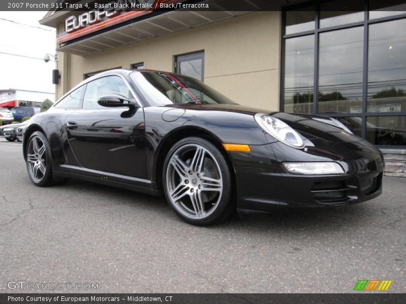 Basalt Black Metallic / Black/Terracotta 2007 Porsche 911 Targa 4