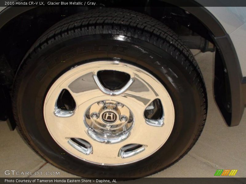 Glacier Blue Metallic / Gray 2010 Honda CR-V LX