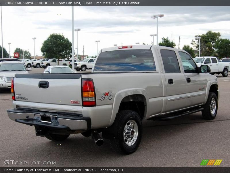 Silver Birch Metallic / Dark Pewter 2004 GMC Sierra 2500HD SLE Crew Cab 4x4