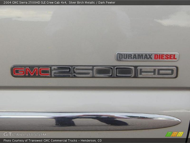 Silver Birch Metallic / Dark Pewter 2004 GMC Sierra 2500HD SLE Crew Cab 4x4