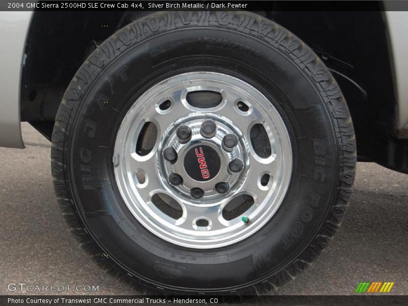 Silver Birch Metallic / Dark Pewter 2004 GMC Sierra 2500HD SLE Crew Cab 4x4
