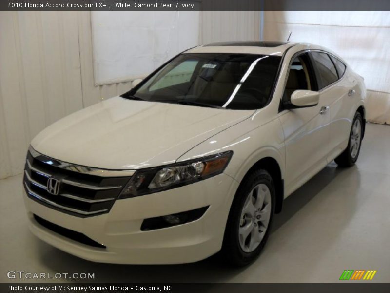 White Diamond Pearl / Ivory 2010 Honda Accord Crosstour EX-L