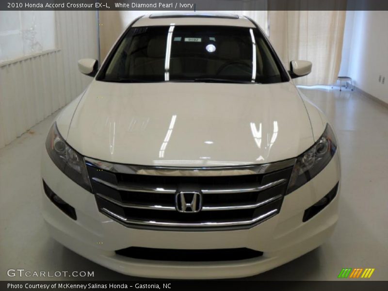 White Diamond Pearl / Ivory 2010 Honda Accord Crosstour EX-L