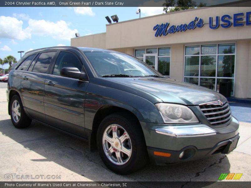 Onyx Green Pearl / Dark Slate Gray 2004 Chrysler Pacifica AWD