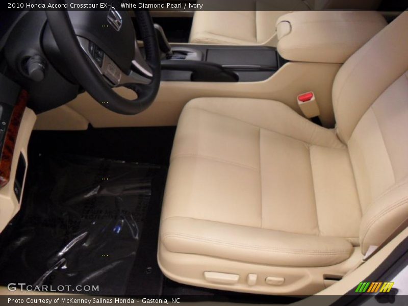 White Diamond Pearl / Ivory 2010 Honda Accord Crosstour EX-L