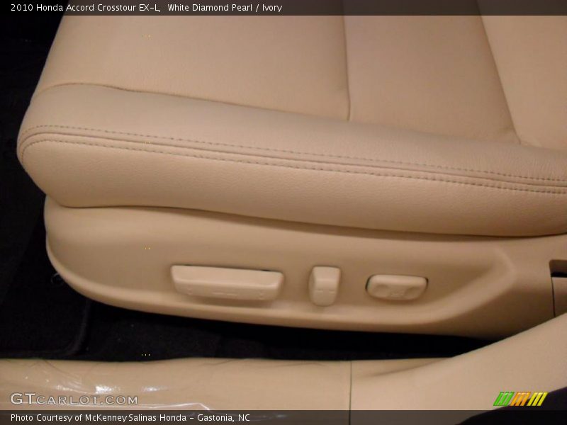 White Diamond Pearl / Ivory 2010 Honda Accord Crosstour EX-L