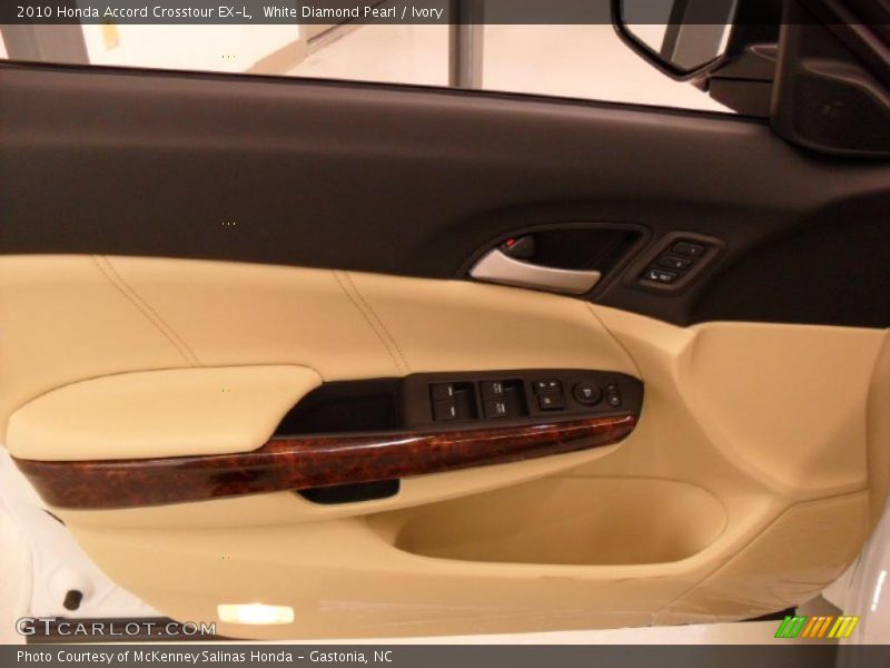 White Diamond Pearl / Ivory 2010 Honda Accord Crosstour EX-L