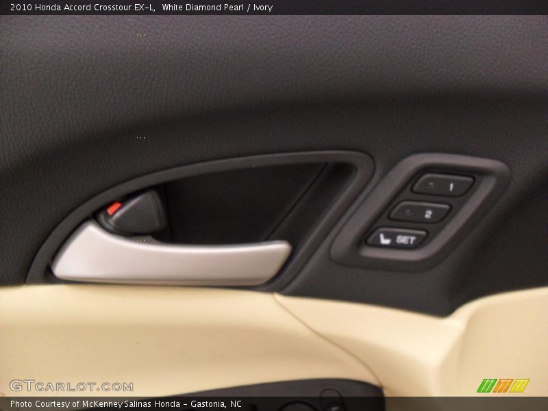 White Diamond Pearl / Ivory 2010 Honda Accord Crosstour EX-L