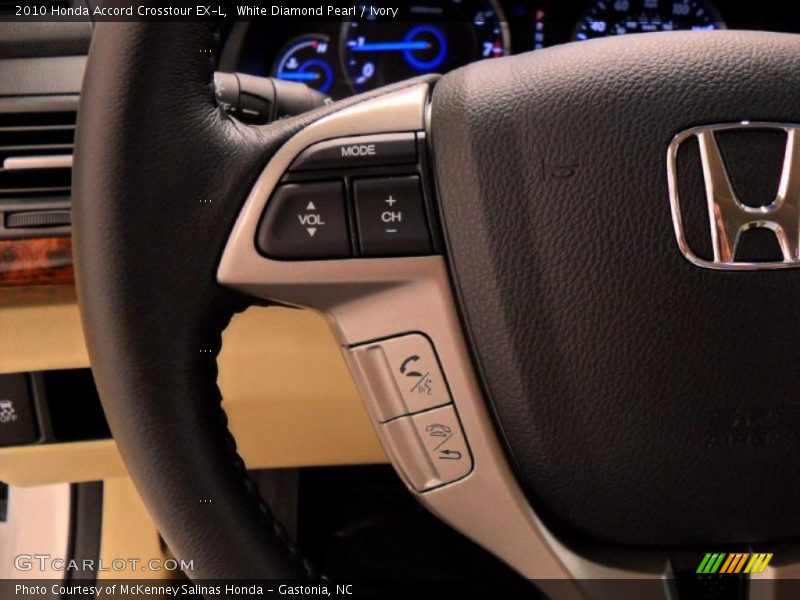 White Diamond Pearl / Ivory 2010 Honda Accord Crosstour EX-L