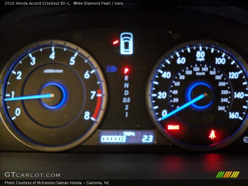 White Diamond Pearl / Ivory 2010 Honda Accord Crosstour EX-L