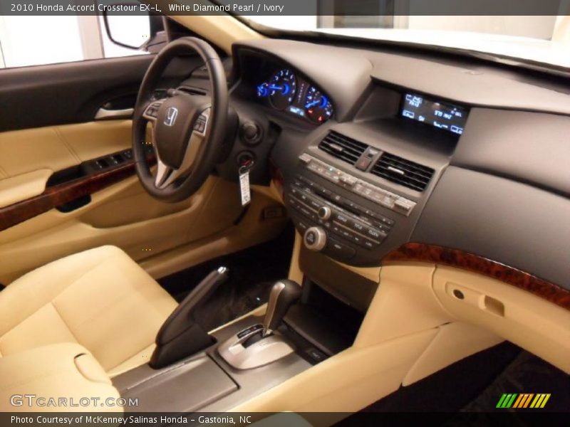 White Diamond Pearl / Ivory 2010 Honda Accord Crosstour EX-L