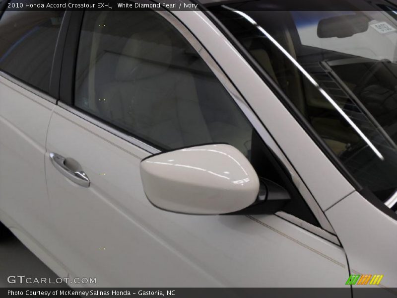 White Diamond Pearl / Ivory 2010 Honda Accord Crosstour EX-L