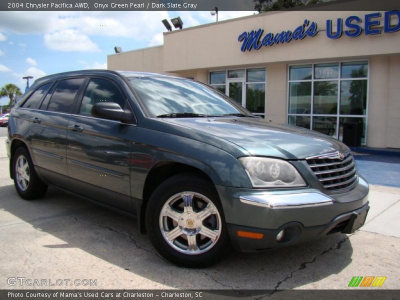 Onyx Green Pearl / Dark Slate Gray 2004 Chrysler Pacifica AWD
