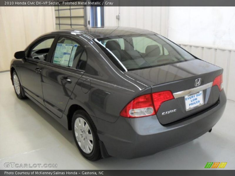 Polished Metal Metallic / Gray 2010 Honda Civic DX-VP Sedan