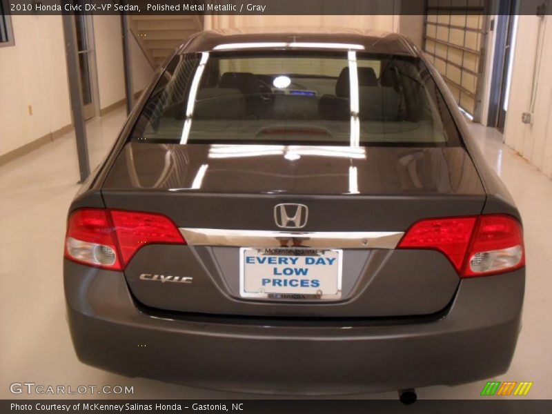 Polished Metal Metallic / Gray 2010 Honda Civic DX-VP Sedan
