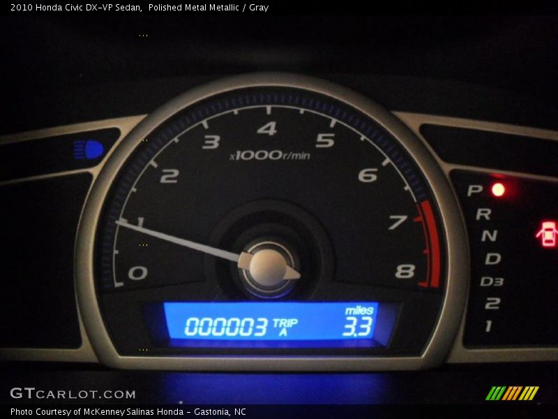 Polished Metal Metallic / Gray 2010 Honda Civic DX-VP Sedan