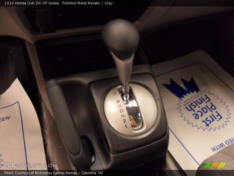 Polished Metal Metallic / Gray 2010 Honda Civic DX-VP Sedan