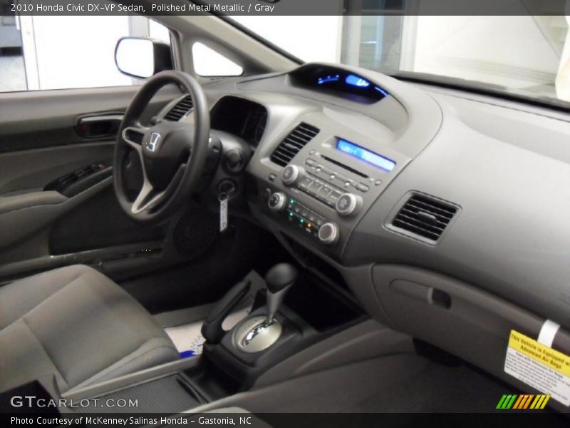 Polished Metal Metallic / Gray 2010 Honda Civic DX-VP Sedan