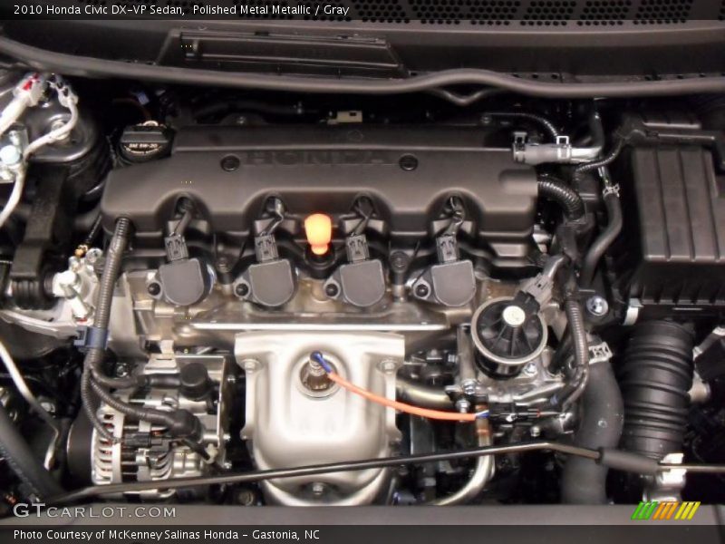 Polished Metal Metallic / Gray 2010 Honda Civic DX-VP Sedan
