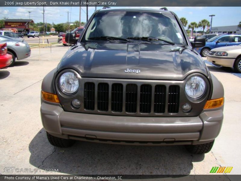 Dark Khaki Pearl / Medium Slate Gray 2006 Jeep Liberty Sport