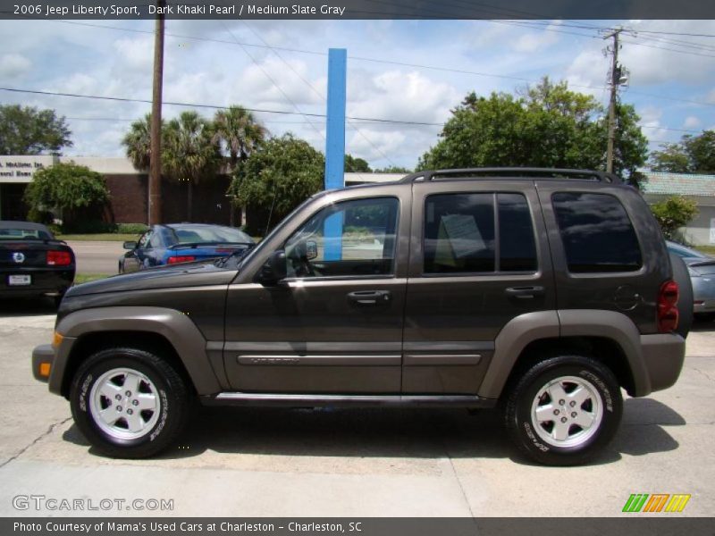 Dark Khaki Pearl / Medium Slate Gray 2006 Jeep Liberty Sport