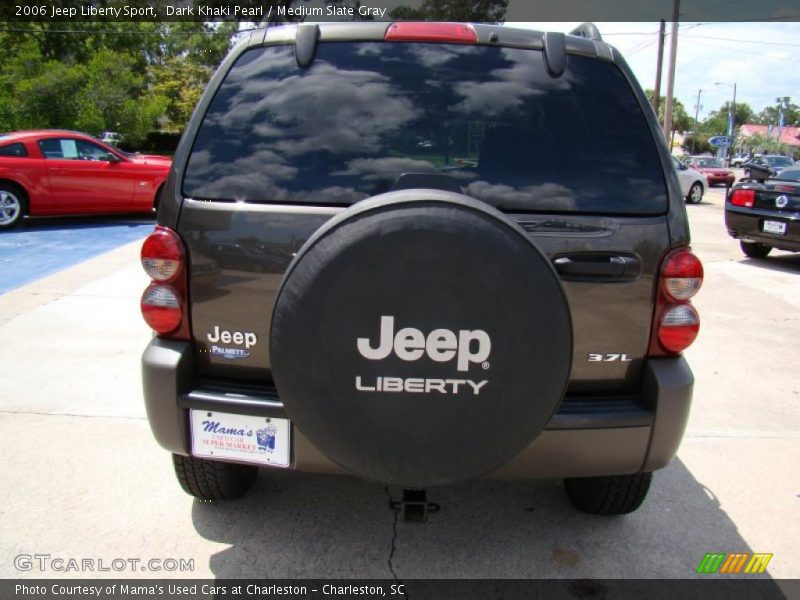 Dark Khaki Pearl / Medium Slate Gray 2006 Jeep Liberty Sport