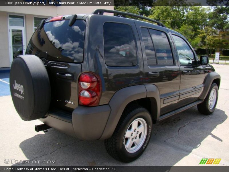 Dark Khaki Pearl / Medium Slate Gray 2006 Jeep Liberty Sport