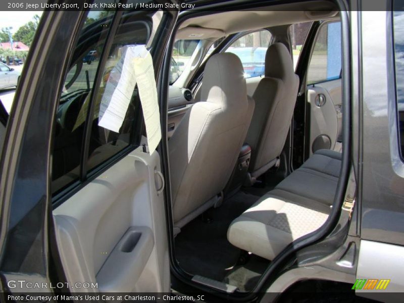 Dark Khaki Pearl / Medium Slate Gray 2006 Jeep Liberty Sport