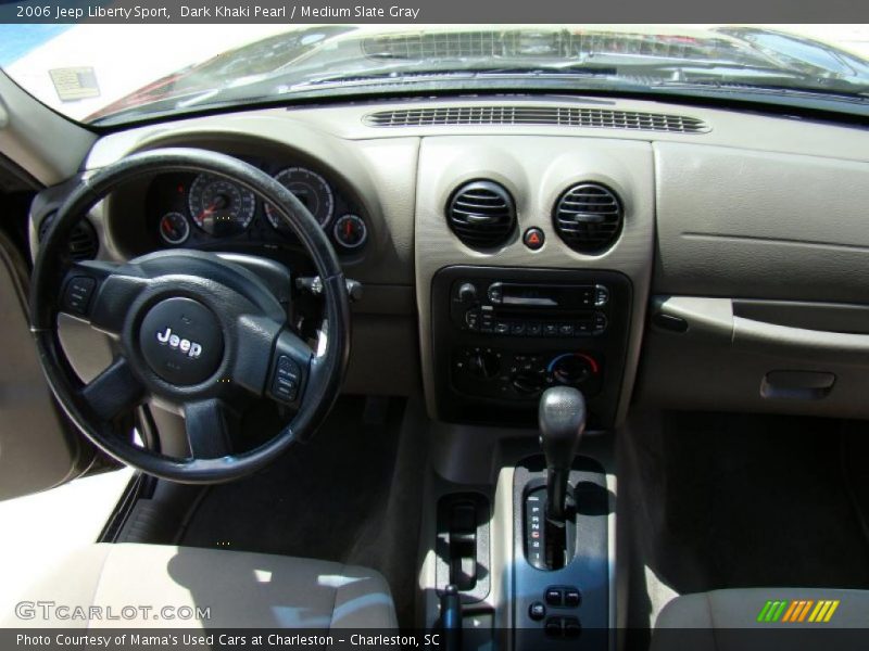 Dark Khaki Pearl / Medium Slate Gray 2006 Jeep Liberty Sport