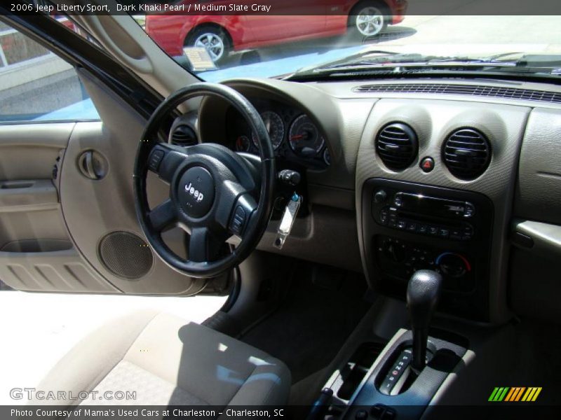 Dark Khaki Pearl / Medium Slate Gray 2006 Jeep Liberty Sport