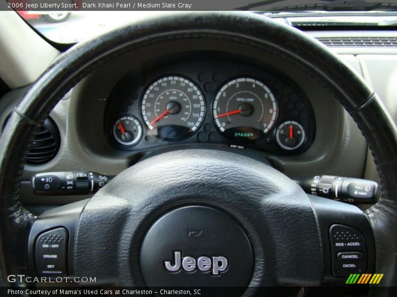 Dark Khaki Pearl / Medium Slate Gray 2006 Jeep Liberty Sport