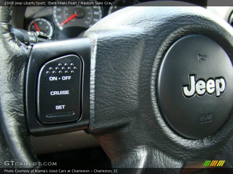 Dark Khaki Pearl / Medium Slate Gray 2006 Jeep Liberty Sport